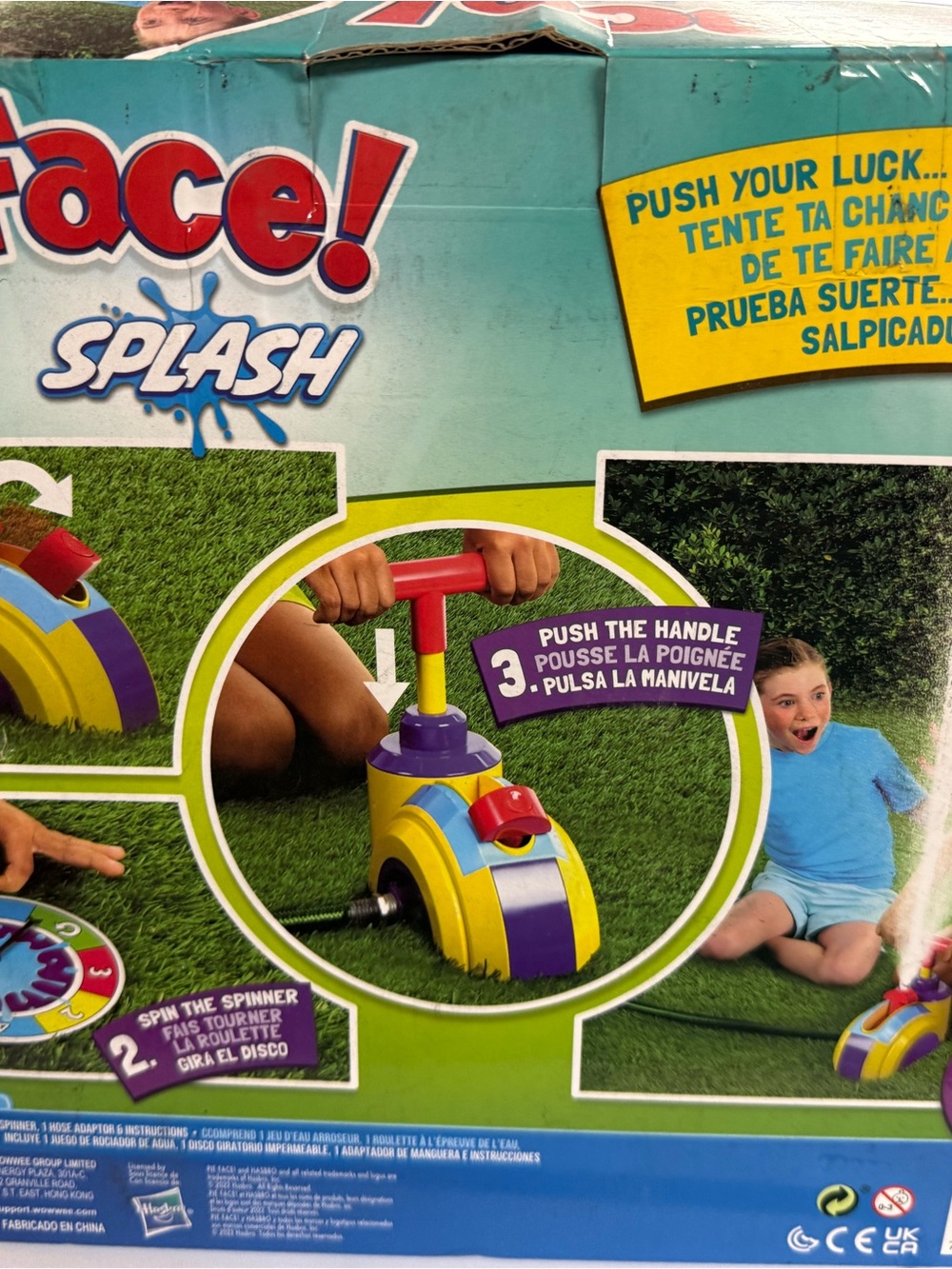 Hasbro Pie Face Splash Water Challenge Toy - Yellow/Purple/Red